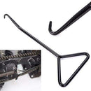 1* Universal Motorcycle T-Handle Stand Spring Hook For Exhaust Puller Black J2F5