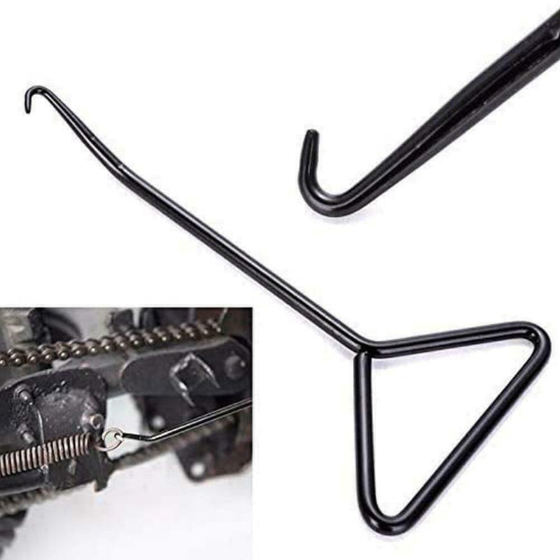 1* Universal Motorcycle T-Handle Stand Spring Hook For Exhaust Puller Black J2F5