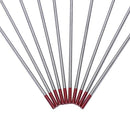 10Pcs Red Color Code 2.4x150 Thorium Tungsten Electrode Head Tungsten Needl