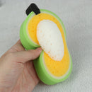 Fruit Dish Washing Cleaning Cloth Sponge Scrubber Scouring Pad Kitchen Gadge Gw