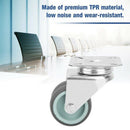 2Pcs Edl 3 Inch Mini Small 35Kg Tpe Tpr Wheels Castors Plate Double Bearing