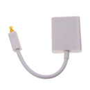 Digital Toslink Optical Fiber Audio 1 to 2 Female Cable Splitter Adapter