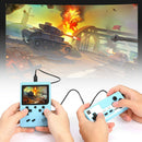 Pocket Handheld Game Console Gamepad 500 Video Games Player Gift (Blue) A