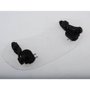 Adjustable ClipOn Windshield Extension Spoiler WindDeflector ForMotorcycle
