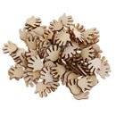 100 Pieces MDF Wood WOODEN Hand Shapes 18mm cut wood cutouts crafts blank