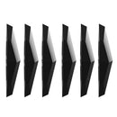 6pcs Car Door Anti Collision Bumper Strips Stickers Universal Black