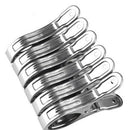Home Laundry Stainless Steel Spring Loaded Clothes Pegs Hanging Pins Cli BDK