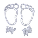 Metal Feet Circle Letters Set Embossing Cutting Dies Stencil DIY Scrapbooking