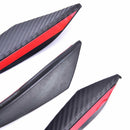 6x Carbon Fiber Car Front Bumper Canards Diffuser Lip Splitter Fins AccessoS Ew