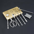 8 Pieces/set Stainless Steel Eating Crab Tools Lobster Crab Cracker Tools Kit
