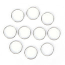 10pcs Steel Keyring Split Key Rings Nickel Hoop Rings Nickel Plated Steel P ES