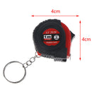 Retractable Ruler Tape Measure Key Chain Mini Pocket Size Metric 1m/3.28Ft/39"OZ