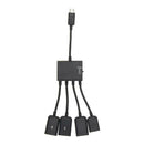 4 Port Micro USB Power Charging OTG Hub Cable for Sumsung Android PC
