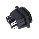12V Black Waterproof 6Pin DPDT Self Locking Rectangle Rocker SwitchS Kw