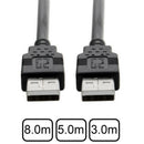 10 Foot Black USB 2.0 High Speed Male A To Male A Cable Y9L5