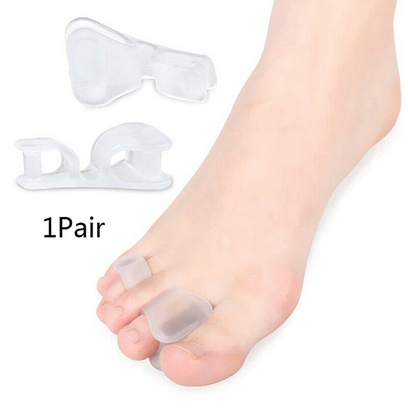 1 Pair Silicone Toe Separator Spreader Correction Pain Relief Hallux ValgusB Hn