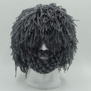 Winter Wigs Beard Hat Barbarian Crochet Beanie Cap Cospaly For Men Boys