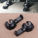2pcs Universal Car Plastic Seat Headrest Hanger Hook Bag Coat Holder Organizer