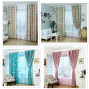 Clouds Pattern Window Sheer Voile Curtain Shade Punch Drapes 100x250cm Blue