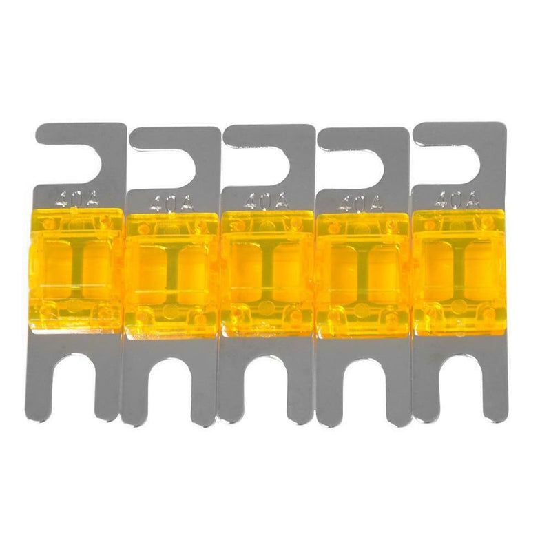 5pcs Nickel Plated Car Audio 32V AFS Mini ANL Fuses Auto Stud Fuses (40A)