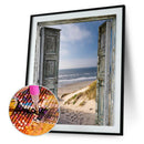 Beach Door 5D Full Drill Diamond Painting Embroidery DIY Cross Stitch Decor