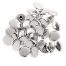 50 Sets Snap Buttons Metal Snaps No-Sew Buttons Fastener Setter for Clothing