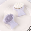 Portable Silicone Facial Cleansing Brush Double-side Massage Skin Care Tool
