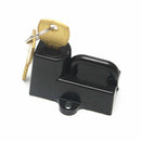 Black Universal Motorcycle Helmet Anti-theft Security Lock for 22mm 7/8''