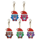 Keychain DIY Full Drills Special Shaped Diamond Painting Xmas Penguin Girl Gifts