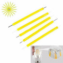 10pc Super Bright COB LED 3V Solar Filament Bulb Candle Light Home Lamp Source