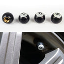 4pcs Pool 8 Ball Car Bike Suv Wheel Tire Tyre Air Dust Valve Stem Covers Caps M&