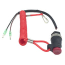 Universal Boat Outboard Engine Motor Kill Stop Switch & Safety Tether Lanyard