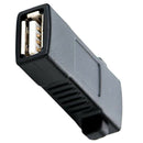 Cable Extension Adapter, Super Speed USB 2.0 Coupler (USB Coupler Female to