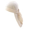 2pcs Mens Elegant Velvet Bandana Hat Long-Tail Muslim Headwear Beanie Cap