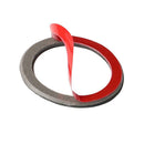 Tri Stripe Carbon Fiber Engine Start Stop Button Ring Trim for Audi Q5 Q7