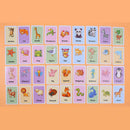 Color &Animal Preschool Picture Words Flash Cards 2 Sets of