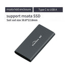 Blueendless 2.5 Inch Msata Hard Drive Disk Box Usb 3.0 Hdd Docking Station  M7H1