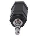 2.5mm Stereo Female to 3.5mm Stereo Male Plug Jack Audio Adapter, Black