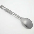 Titanium Large Spoon With Fork Tip Bottle Opener Long Handle Camping Travel