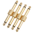 4Pcs Guitar Effects Pedal Adapter Connectors JACK-JACK Converter Straight A
