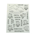 Dancing cow Clear Silicone Stamp/Seal for DIY Scrapbooking/photo Album Decor FT