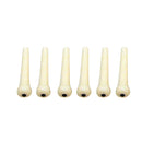 6pcs White PVC Bridge Pins with Shell Dots for Acoustic Guitar Multi-Colors LJ