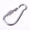 5Pcs Aluminum Screw Lock Carabiner Snap Hook Clip Camping Hiking Outdoor