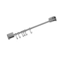 6 Hooks Kitchen Utensil Holder Hook Rail Stainless Steel Hanging Rack Holder
