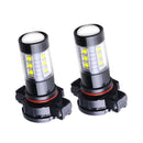 2X H16 80W High Power Super Bright White Fog Driving Light Conversion Kit