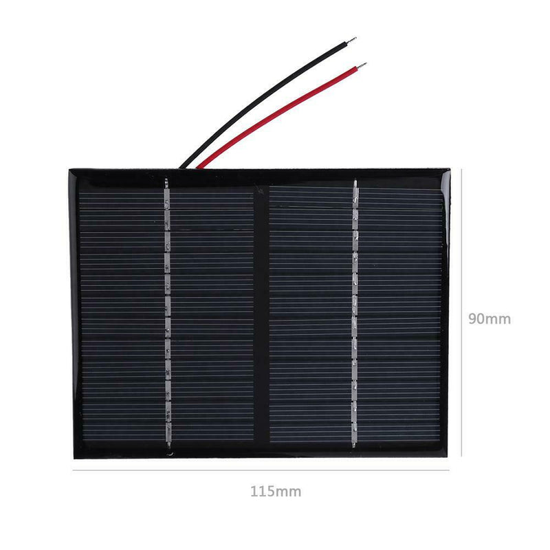 12V 1.5W Solar Panel Epoxy Polycrystalline Silicon DIY Battery Power Charge