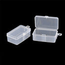 2pcs Rectangle Transparent Plastic Storage Box Small Parts Box  B â„–[