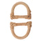 1 Pair of Wooden Handbag Purse Handle, Bag Parts, Wood Bag Handle Craft - 8 x