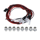 8 LED 5mm White Color Red Color LED Light Set for HSP RC CarsJA,a