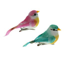 4pcs Artificial Bird Feather Foam Simulation Bird Home Decoration